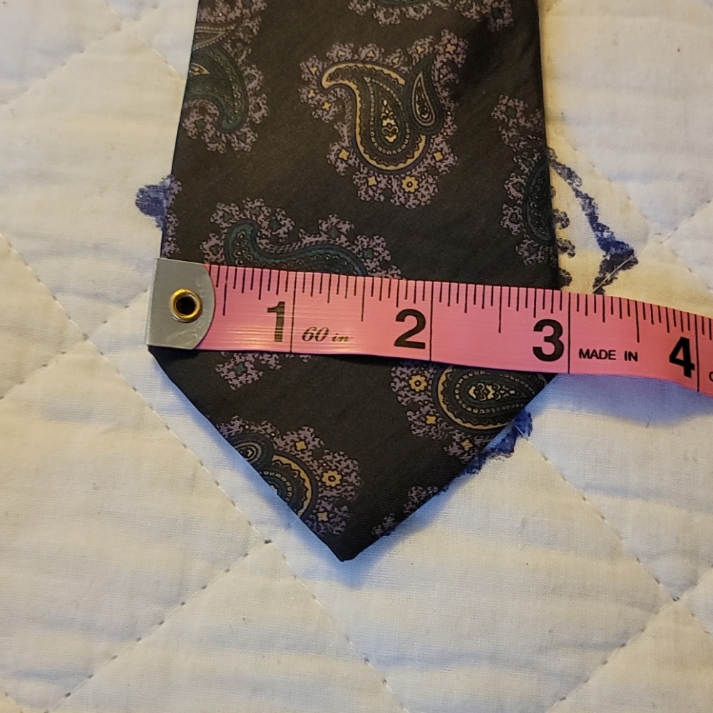Vintage Unbranded 100% Silk Tie 3"x58" - Picture 2 of 4